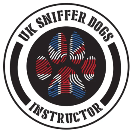 UK Sniffer Dogs Instructor badge, Dog Paw Training Bolton